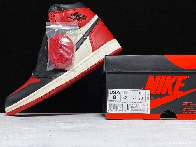 1 Bred 555088-610 High Toe Retro OG Air Jordan 0617